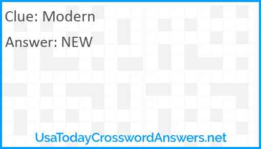 Modern Answer