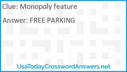 Monopoly feature Answer