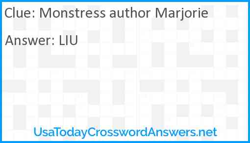 Monstress author Marjorie Answer