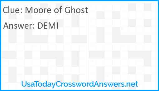 Moore of Ghost Answer