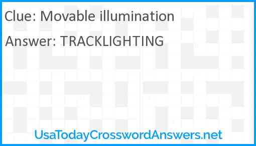Movable illumination Answer