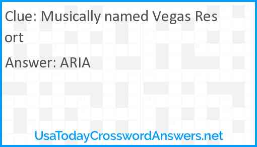 Musically named Vegas Resort Answer