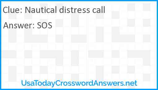 Nautical distress call Answer
