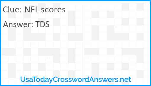 NFL scores Answer