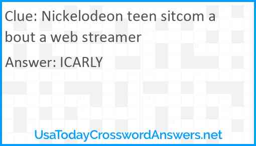 Nickelodeon teen sitcom about a web streamer Answer