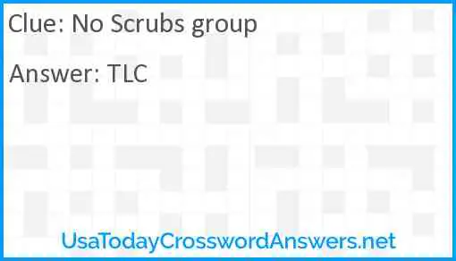No Scrubs group Answer