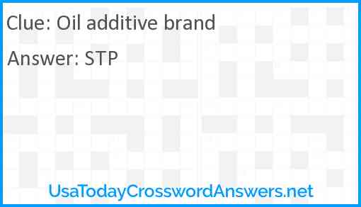 Oil additive brand Answer