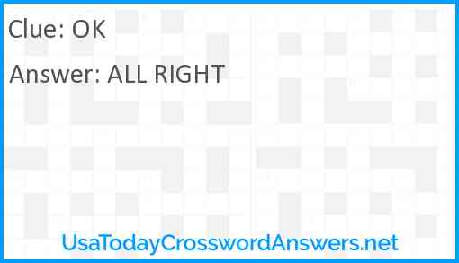 OK Answer