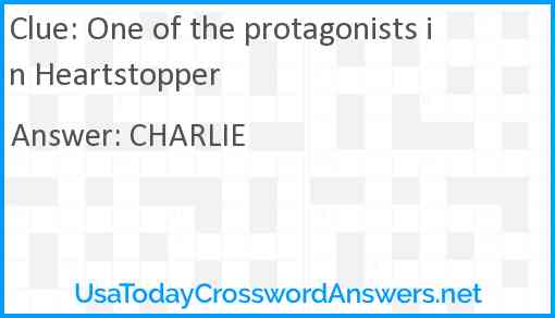 One of the protagonists in Heartstopper Answer