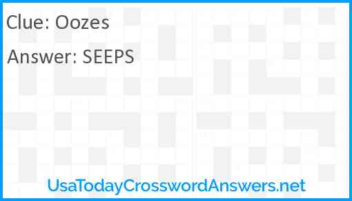 Oozes Answer