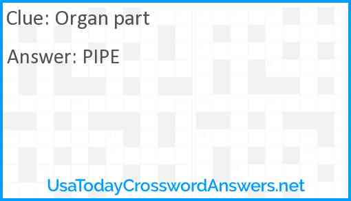 Organ part Answer