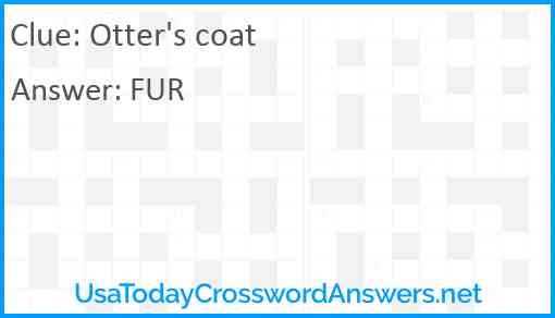 Otter's coat Answer