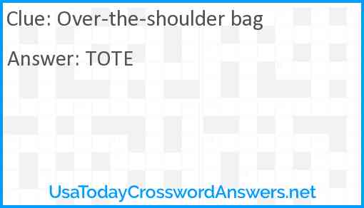 Over-the-shoulder bag Answer