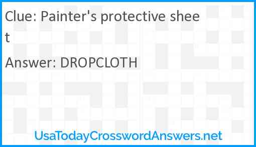 Painter's protective sheet Answer