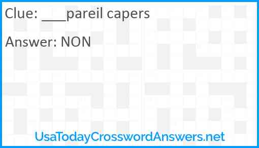 ___pareil capers Answer