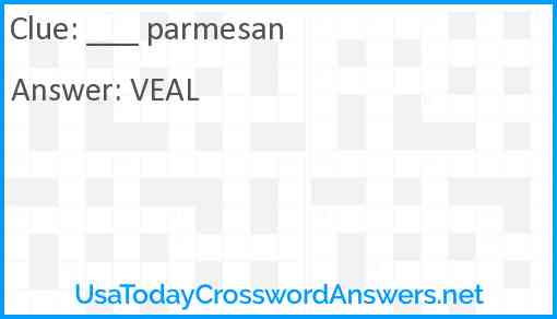 ___ parmesan Answer