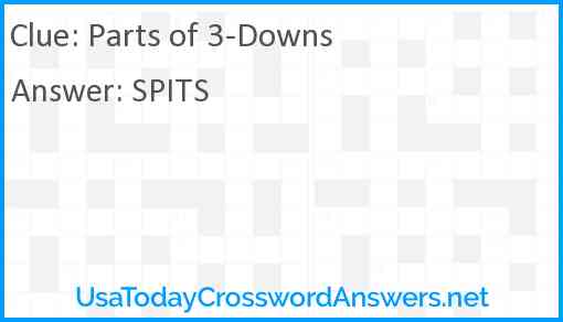 Parts of 3-Downs Answer