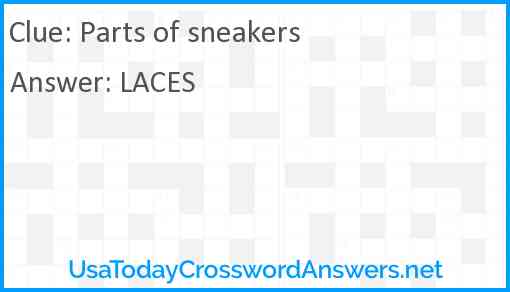 Parts of sneakers Answer