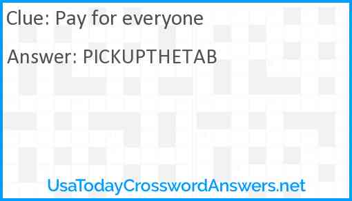 Pay for everyone Answer