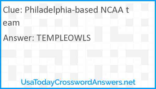 Philadelphia-based NCAA team Answer