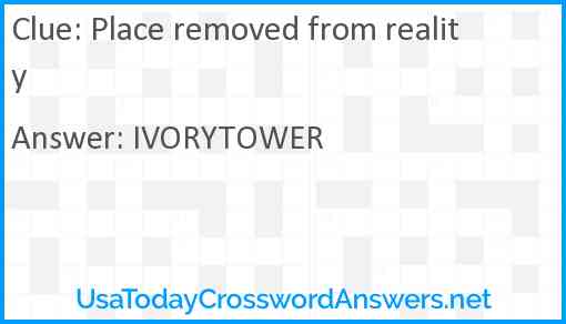 Place removed from reality Answer