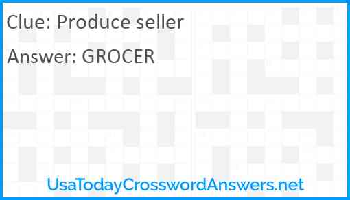 Produce seller Answer