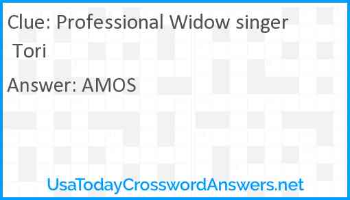 Professional Widow singer Tori Answer
