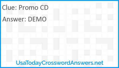 Promo CD Answer