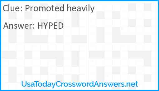 Promoted heavily Answer