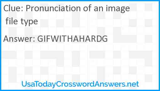 Pronunciation of an image file type Answer