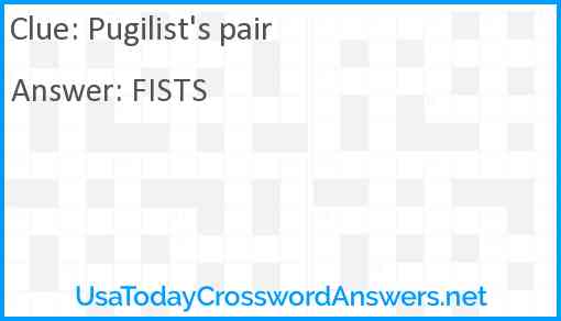 Pugilist's pair Answer