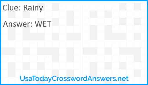 Rainy Answer