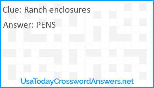 Ranch enclosures Answer