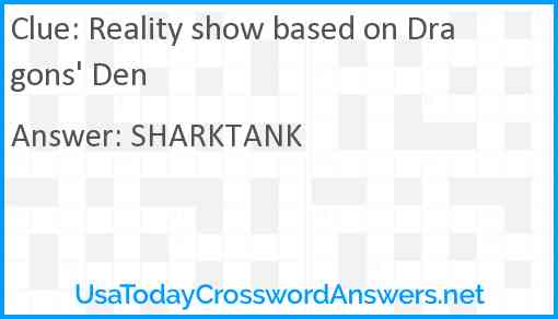 Reality show based on Dragons' Den Answer