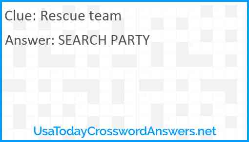 Rescue team Answer