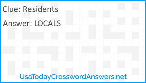 Residents Answer