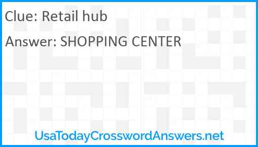 Retail hub Answer