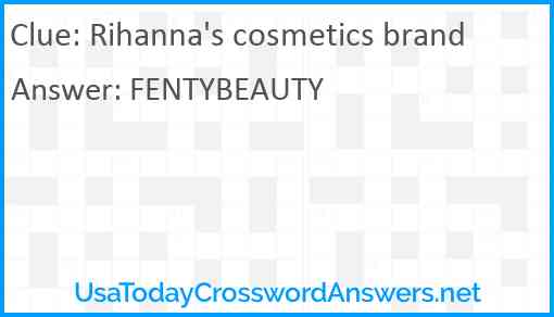 Rihanna's cosmetics brand Answer