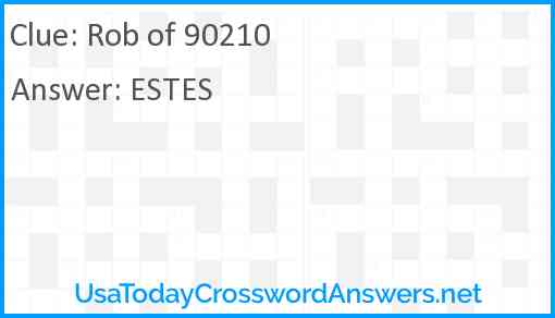 Rob of 90210 Answer