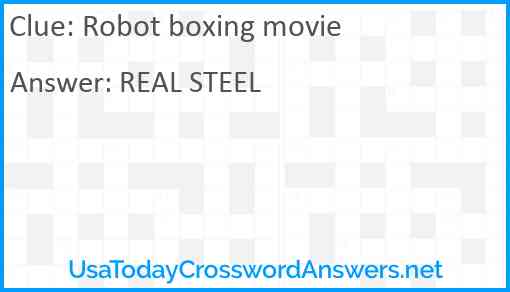 Robot boxing movie Answer