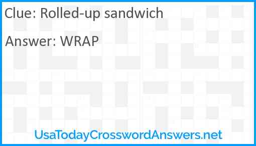 Rolled-up sandwich Answer