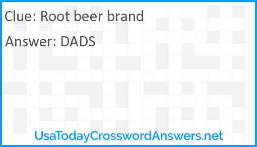 Root beer brand Answer