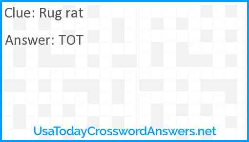 Rug rat Answer