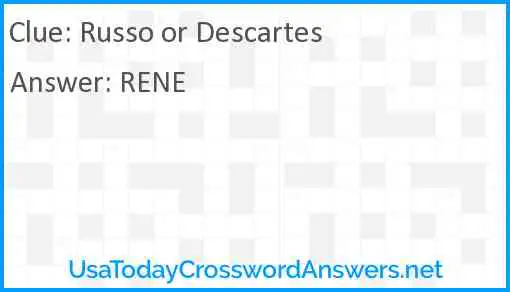 Russo or Descartes Answer