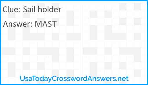 Sail holder Answer