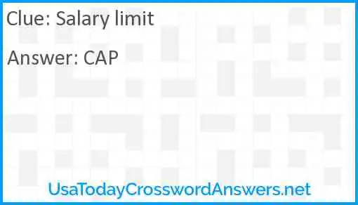 Salary limit Answer