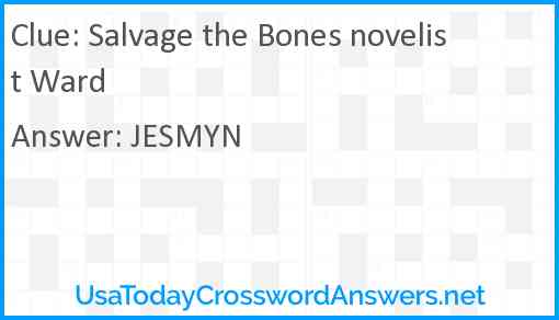 Salvage the Bones novelist Ward Answer