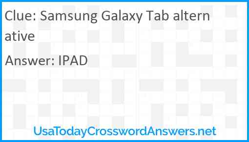 Samsung Galaxy Tab alternative Answer