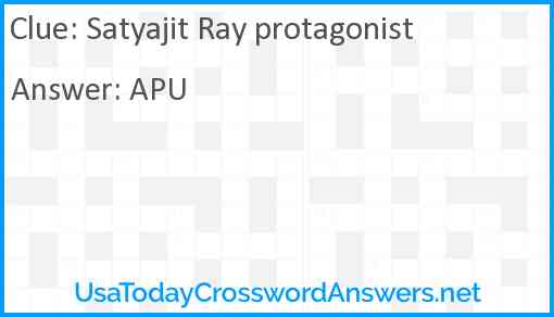 Satyajit Ray protagonist Answer