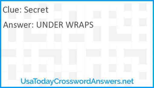 Secret ___ Answer